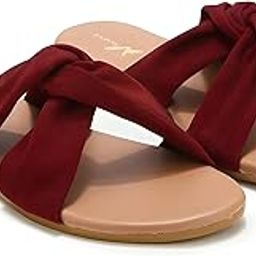Women Velvet Bow Slide Sandals, Flats Slippers Stylish Model Fashion Flat Casual Daily Use, Sandals T-Strap Flip Flops For Girls Ladies Slipper Chappal-image-81