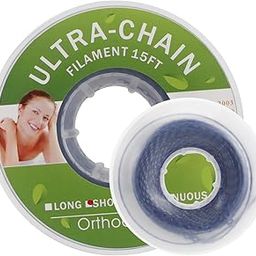 Colourful Dental Orthodontic Spool Elastic Rubber Elastic Rubber Band Power Chain for Braces Short Long Continuous Sizes Orthodontic Treatment 1 pc (Closed, Navy blue)-19