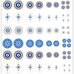 Evil Eye Stickers | Set of 80 Premium Vinyl Peel-and-Stick Decals | Protects Your Items from Negative Energy-image-42