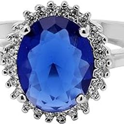 925 Sterling Silver Radiant Halo Ring for Women | Gift for Women & Girls-image-5