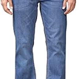 Men's Mid-Rise Clean Look Boot Cut Jeans-image-2