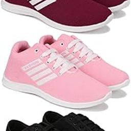 Sports (Walking & Gym Shoes) Running, Loafers, Sneakers Shoes for Women Combo(Zen)-1703-1704-1629 Multicolor (Pack of 3)-picture-25