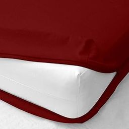 Waterproof Mattress Cover Six Sided Zipper Closure Queen Size (72x60 Inches / 6x5 feet)_8 Inch Drop, Maroon Color - Bed Cover with Zippered Chain Queen Size Waterproof Mattress Protector-image-14