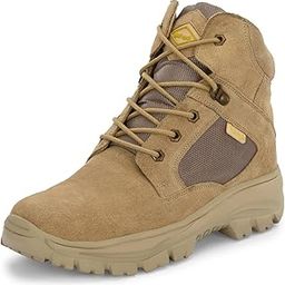 Men's Genuine Leather Troop Aerolite 7.0 Military & Tactical Boot (Green) with Steel Toe Insert-image-9
