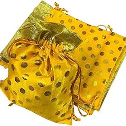 Unisex Gift Potli Bags Silk Brocade (23 cm X 18 cm)-image-60