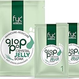 FYC Professional Lemongrass Glop-Pop Crystal Jelly Manicure Pedicure Kit for Hand & Feet Detox, Softening, and Relaxing Spa Experience – Pack of 2 (23g x 2 Each)-51