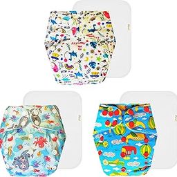 Dumbledo Premium Cloth Diaper with Cotton Insert (Pack of 3) | Snug Fit | Reusable & Washable | Quick Dry | All-Day Wear | 3 Months – 3 Years | Unisex Baby-image-11