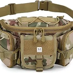 nfi essentials Military Waist Bag for Men & Women, Tactical Chest Bag, Multipurpose Large Army Fanny Pack Pouch for Hiking Travel Sports Outdoors Belt Bag with Adjustable Strap-picture-37