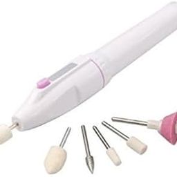 YENKY Electric Nail Drill Nails Art File Electric Manicure Drill Set, Portable Nail Buffer Fingernail Grinder Kit-image-21