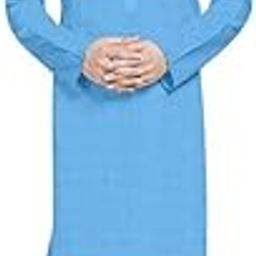 TRUST OUS Men Kurta and Pyjama Set Cotton Blend (Sky Blue)-image-15