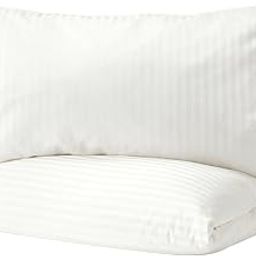 JENIFO NATTJASMIN Duvet Cover and Pillowcase, 150x200/50x80 cm (59x79/20x31) White Cotton Bedding Set, Soft and Comfortable-image-45