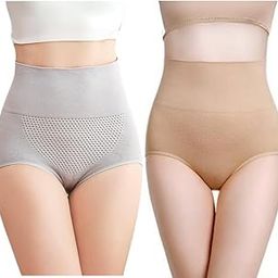 Women's High Waisted Shapewear Belly Fat Shapewear for Tummy Slimming | High-Waisted Shapewear for Belly Reduction (Combo Pack -2)-image-74