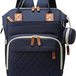 Diaper Bag For New Born Baby/Maternity Bags For Mother With Multi Compartments, Insulated Bottle Pockets (Blue)-image-96