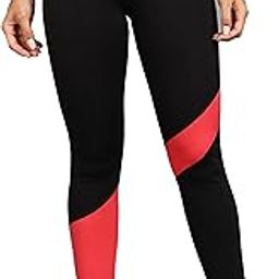 Women's Gym Tights with Pink Panels - High-Waisted, Moisture-Wicking, Breathable, Leggings for Working Out & Running| Four-Way Stretch Tights for Yoga, Fitness & Training-image-93