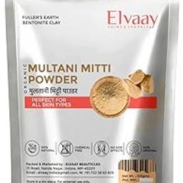 Elvaay Multani Mitti Powder | मुल्तानी मिट्टी | प्रकृति की सौंदर्यवर्धक देन | त्वचा और बालों के लिए उपयुक्त | फेस पैक | बॉडी स्क्रब | हेयर पैक-image-52