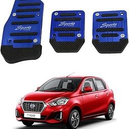 Oshotto 3 Pcs Non-Slip Manual CS-373 Car Pedals Kit Sports Pad Covers Set Compatible with Datsun GO/Bluei Go (Blue)-25