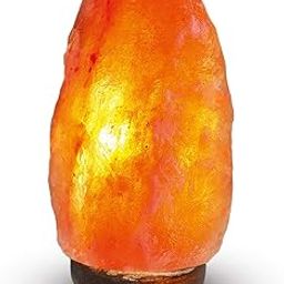 Reiki Crystal Himalayan Rock Salt Lamp Electric with Wood Base with 15W Night Light Bulb (1 Pc)-image-40