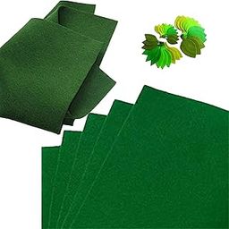CANVASS Pack of 10 Bright A4 Size Multicolored Stiff Felt Sheet 1mm Thick for Craft (20cm*30cm) (A4 Size, Dark Green)-image-17