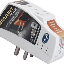 Smart Plug High Low Voltage Cutout/Protector Rated @ 16Amp with Surge Protection Upto 4000 Volts.-16