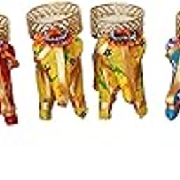 Sanvatsar Elephant T Lights Holder Candle Stand for Home Decor/Diwali/ Set of 8 with wax candle-51