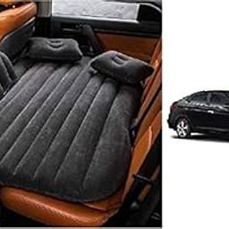 RKPSP Black Car Bed Mattress for Rest,Travel, Car Back Seat Air Inflation Bed Universal Air Couch with Two Air Pillows, Car Air Pump and 1 Repair Kit for Verna 2017 Universal for All Models-image-35