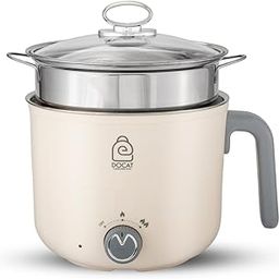 DOCAT Multi Cook Electric Kettle with Steamer 1.2 Liters Stainless Steel Non-stick Inner Pot, Adjustable Power Mode, Wide Mouth, Ideal for Boiling Milk, Tea, Coffee, Eggs & Steaming Veggies, 600 Watts-image-9