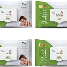 Firsthug Gentle Soft Cleansing Baby Wipes Aloevera & Vitamin E skin friendly 72 Pcs/Pack (Pack of 4)-image-68
