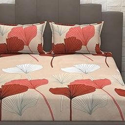 VIPHA Premium Heavy Cotton Elastic Fitted Bedsheets with 2 King Size Pillow Covers || Double Bed with All Around Elastic 350 TC || 72 x 78 Inch King Size Fitted || - Rose Gold-image-50