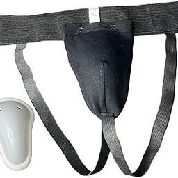 Club Bollywood®Mens Taekwondo Groin Protector Safe for Grappling Jockstrap Sanda Sparring Black XL|Sporting Goods | Boxing, Martial Arts & MMA | Protective Gear |1 Groin Guard-image-49