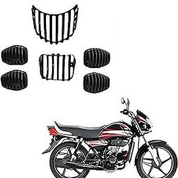 AMB Plastic Grill02 Headlight, Indicator and Full Set of Taillight, for HF Deluxe (Black) -Set of 6-21