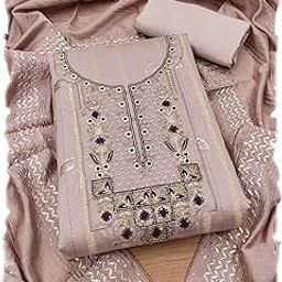 Women's Cotton Unstitched Salwar Suit Dress Material-image-69