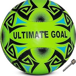 Ultimate Goal Sports Machine Stitched Football for Kids and Adult| Suitable for Hard Ground Without Grass, Training | Professional Soccer PVC Ninja Football Size- 3 (Green)…-image-10