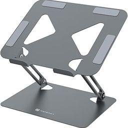 Portronics My Buddy K7 Portable Laptop Stand | Ventilated Board for Laptop Cooling | Compatible with Upto 17’’ Laptops | Multiple Adjustable Angles | Carbon Steel Body | Posture Support(Grey)-image-14