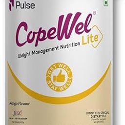 CopeWel Lite - Nutritional support for Weight Loss- High Calorie & High Protein (43g/100g) - Mango Flavour- 400gms-24