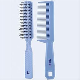 GUBB Styling Combo of Vent Hair Brush (Santorini Hues) and Hair Comb |Best Hair Combo for Styling, Detangling and Grooming for Women and Men | Best Hair Brush and Hair Comb for All Hair Types-46