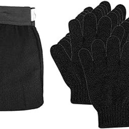 The Style Sutra 6 Pieces Exfoliating Body Scrub Shower Gloves Mitts+Bath Scrubber Kit Set|Health & Beauty | Bath & Body | Bath Brushes & Sponges|6 Pieces Shower Gloves-24