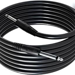 6.35Mm To 6.35Mm Jack Mono To Mono Audio Instrument Cable For Mixer, Electric Guitar, Amplifier, Speaker 6.35Mm Male Record Line (1.5 Yard), Black-picture-26