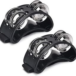 MAKABEE 2PCS Foot Tambourine Percussion, Musical Instrument Percussion Pedal with Steel Jingle Bells for Drum & Guitar Playing, Foot Percussion Shakers with Elastic Strap for Adults-image-97