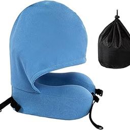 CALANDIS™ Travel Pillow Portable Breathable U Shape Neck Pillow for Office Home Train Blue | Travel Pillows | Travel Accessories-image-19