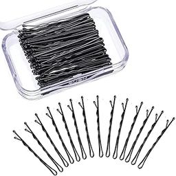 Bobby Hair Pins for Women & Girls (Pack of 100) (Small Pins - 5 cm) | Stylish Bob Hairpins for Hairstyling | Hair Styling Accessories Clips (Black)-image-17