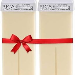 Rica White Chocolate Roll-On Painless Hair Removal Refill Wax For Men & Women| Quick & Easy Tan Removal Waxing for Normal Skin| 100 ml, Pack of 2-40