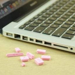 CALANDIS™ Silicon Anti-Dust Plug Cover Stopper for MacBook Pro Air - Pink | Other Computers & Networking-25