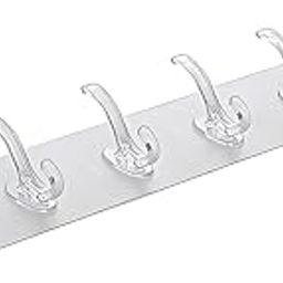 DPCR 1 PCS Wall Hanger Hooks for Cloth Hanger for Wall Strong Self Adhesive Magic Sticker for Kitchen Hangers and Hooks, Home, Bathroom, Bedroom, Door Sticker Hooks for Walls (6 Hook Strip)-20