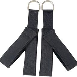 THE STYLE SUTRA 2Pcs Pilates Straps D Ring Core Flexible Fitness Straps for Women Adults Gym Black-image-6
