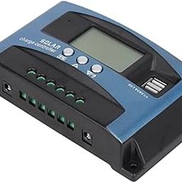 Akozon Solar Charge Controller MPPT Dual USB LCD Display Solar Battery Charger Solar Panel Kit 40A/50A/60A/100A(100A)-image-33