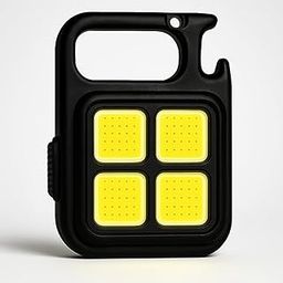 Venall LED Mini Cob Keychain and Magentic Flashlight Portable USB Rechargeable Light 3 Light Modes with Folding Bracket,for Walking Camping?Square?,Black, 1000 Lumen-7