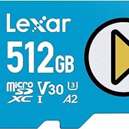 Lexar 512GB Play Blue microSDXC Memory Card, UHS-I, C10, U3, V30, A2, 4K Video, Up to 160MB/s Read, Expanded Storage for Nintendo-Switch, Gaming Devices, Smartphones, Tablets (LMSPLBL512G-BNNNU)-21