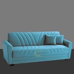 Furniturecraft Windsor Sofa 3 Seater Velvet Decorative Throw Pillow Soft Solid Square Cushion | Sofa Set for Bedroom Hall Living Room | Festival Gift (Teal, 3Seater)-image-46