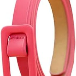 Women's Two Layer Hole Less Fashion Belt Simple Waist Strap for Dresses-image-66