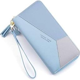 Long Wallet for Girls and Women - PU Leather Women Long Zipper Coin Purses Tassel Design Clutch Lady Female Money, Mobile & Credit Card Holder, Best Gift Idea for Wedding, Festival & Birthday-33